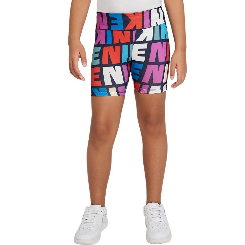 NIKE LITTLE GIRLS SNACK PACK PRINTED BIKE SHORT
