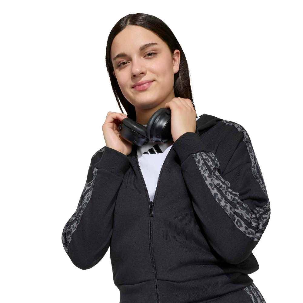 ADIDAS GIRLS SEASONALS ANIMAL FULL ZIP HOODIE