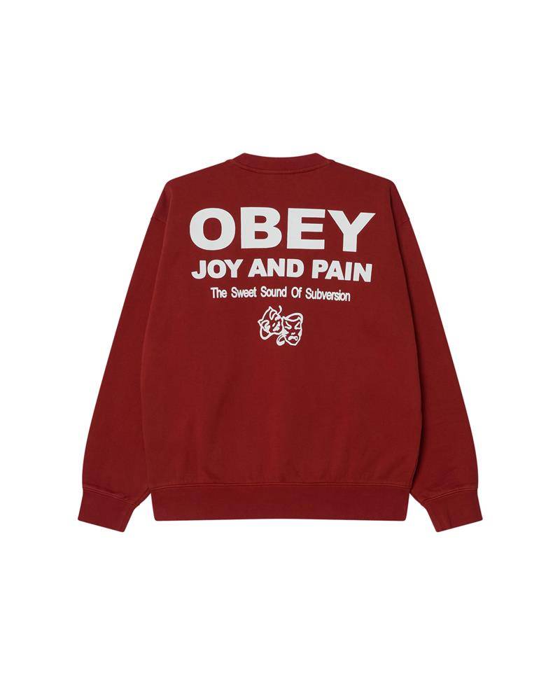 OBEY JOY FADED CREW FLEECE