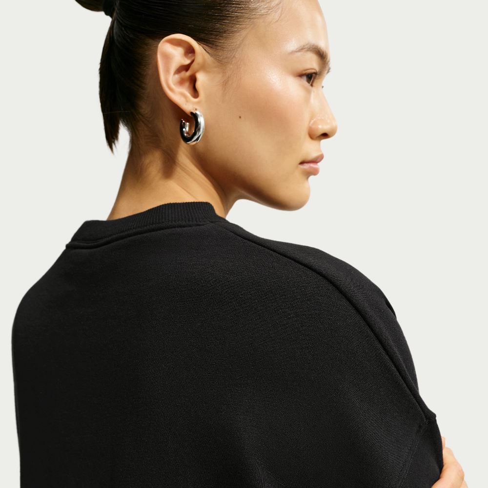 NIKE STUDIO FLEECE OVERSIZED CROPPED CREW