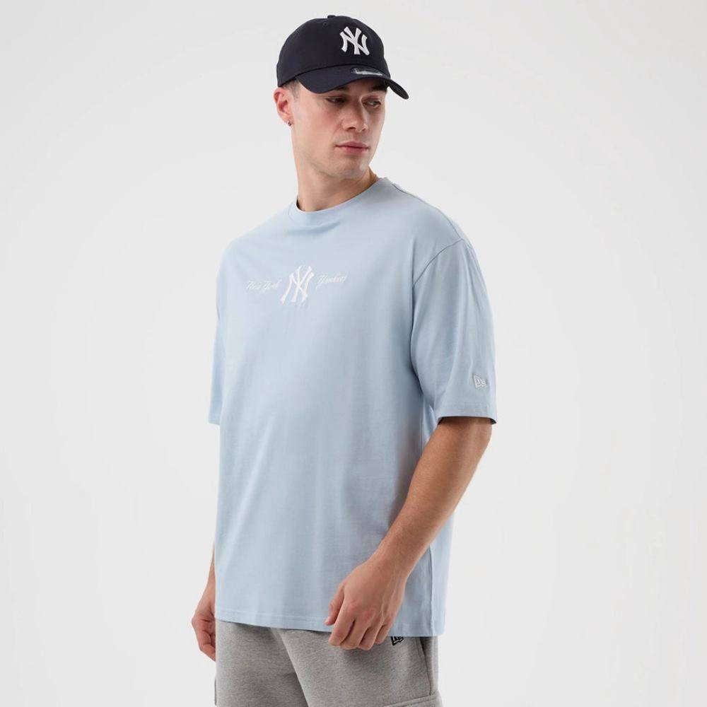 NEW ERA MLB SCRIPT OVERSIZED TEE NEW YORK YANKEES
