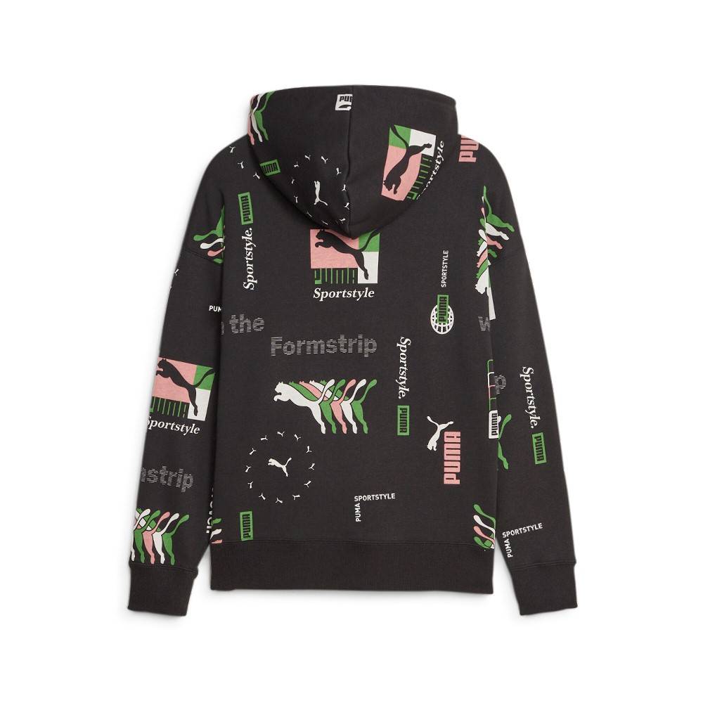 PUMA CLASSIC BRAND LOVE WOMENS PRINTED HOODIE