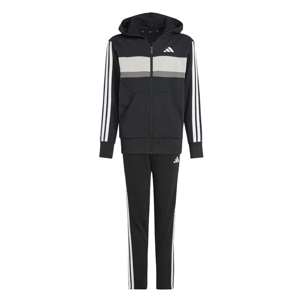 ADIDAS YOUTH SEASONAL ESSENTIALS TIBERIO 3 STRIPES FLEECE TRACKSUIT