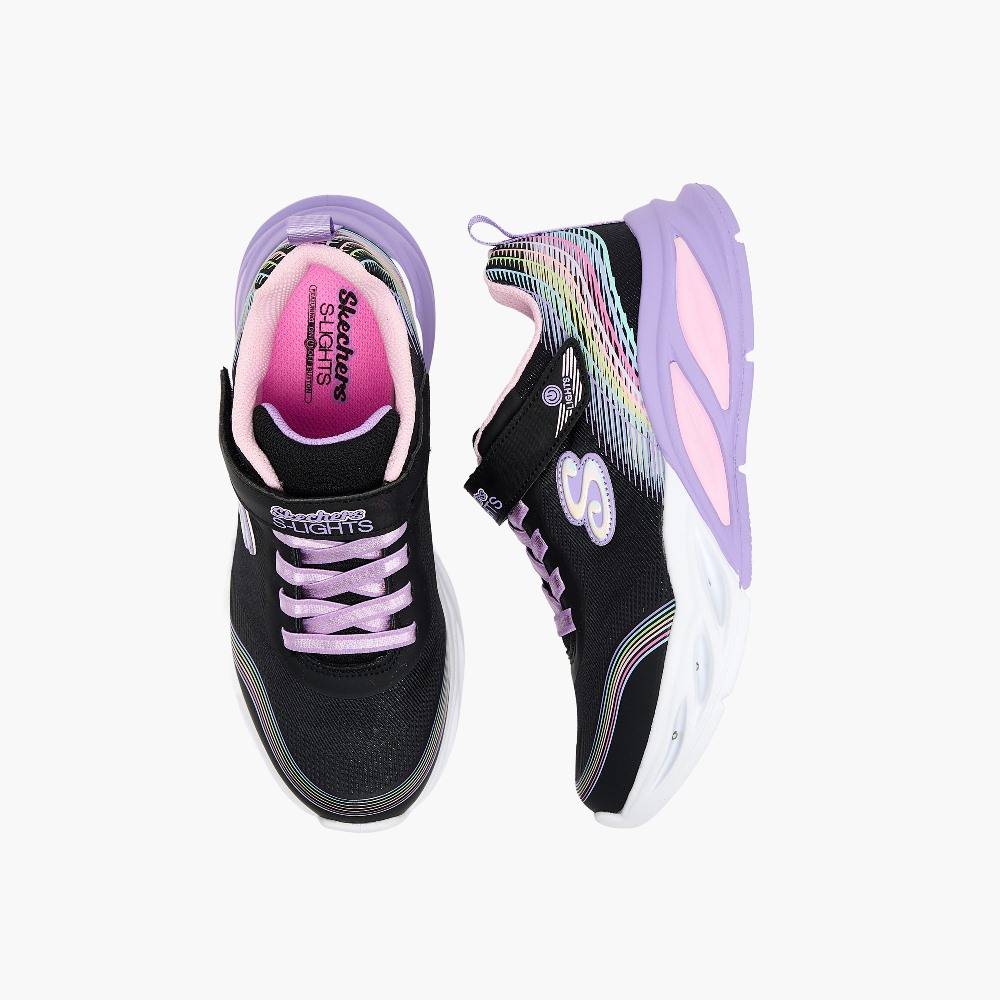 SKECHERS COSMIC GLOW: RAINBOW BEAM GIRLS SHOES