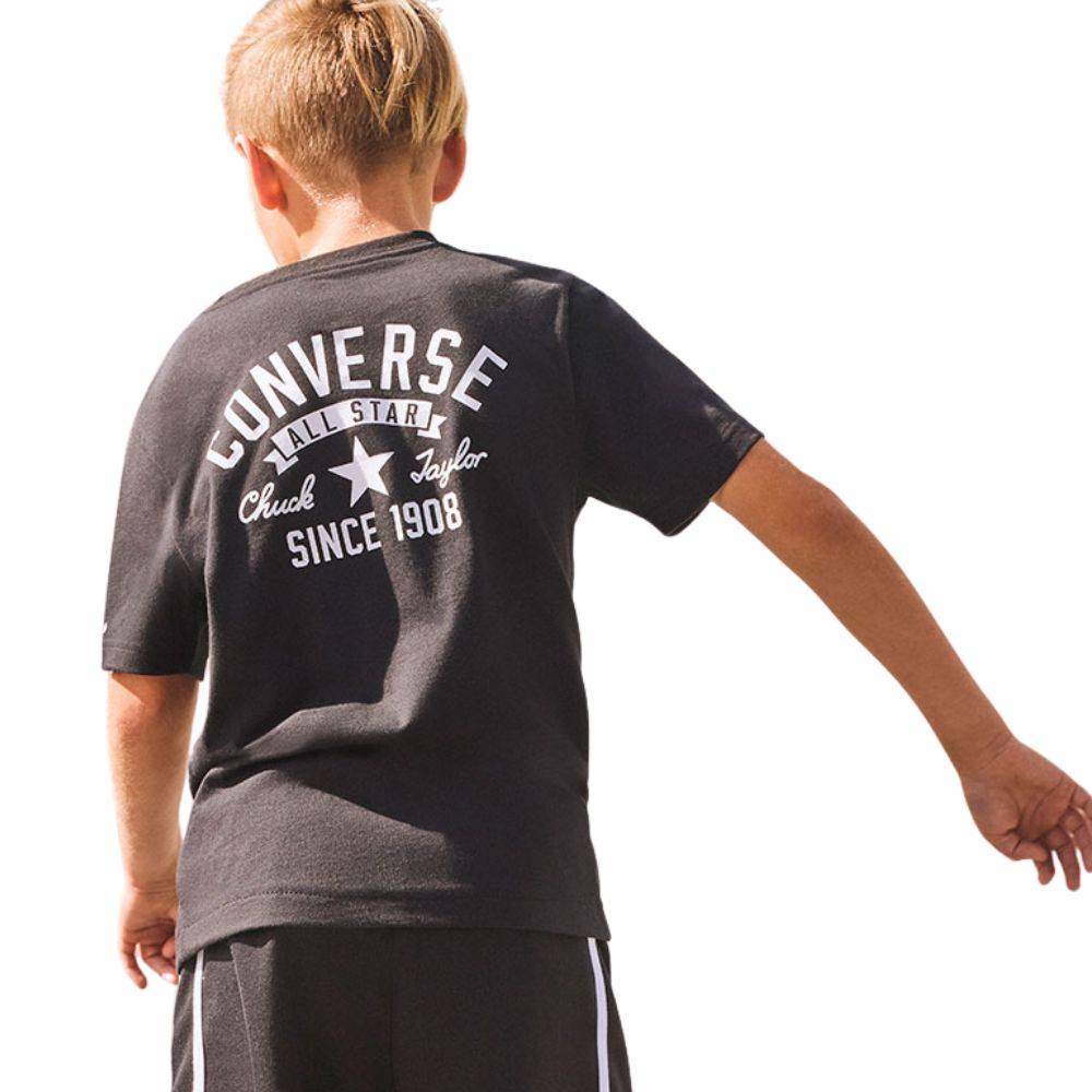 CONVERSE BOYS RETRO FRONT BACK LOGO TEE