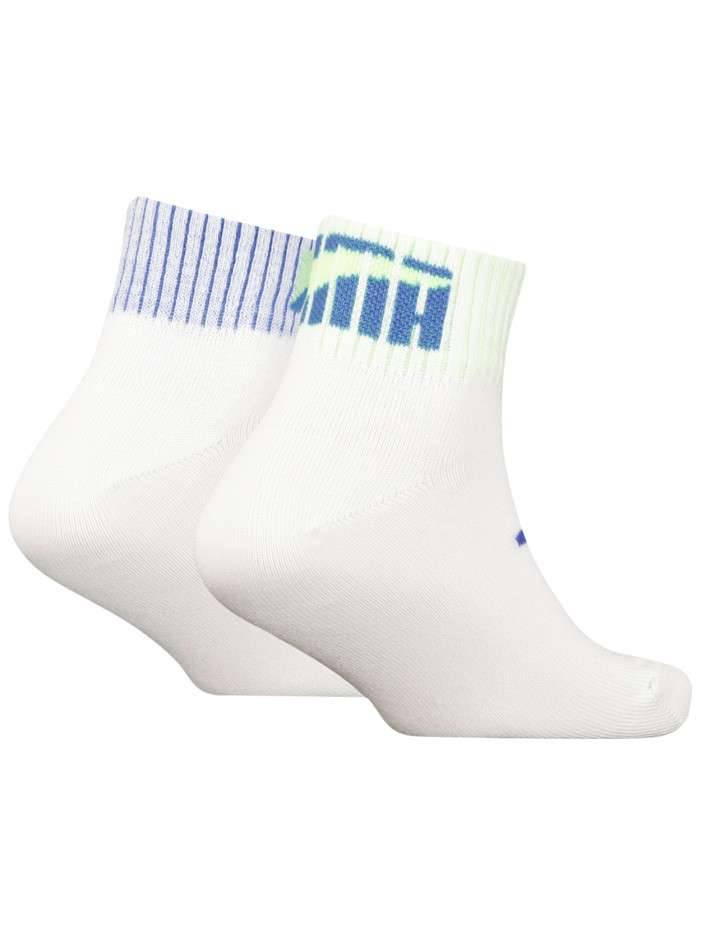 PUMA KIDS PLACED LOGO QUARTER 2-PAIRS SOCKS