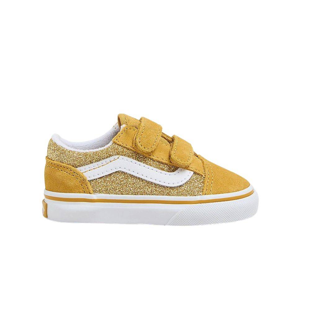 VANS TODDLER OLD SKOOL VELCRO GLITTER SHOE