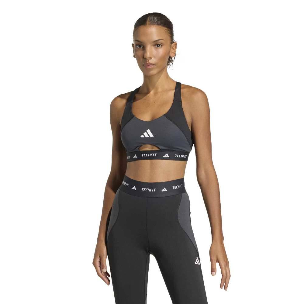 ADIDAS TECHFIT WORKOUT COLOR BLOCK MEDIUM SUPPORT BRA