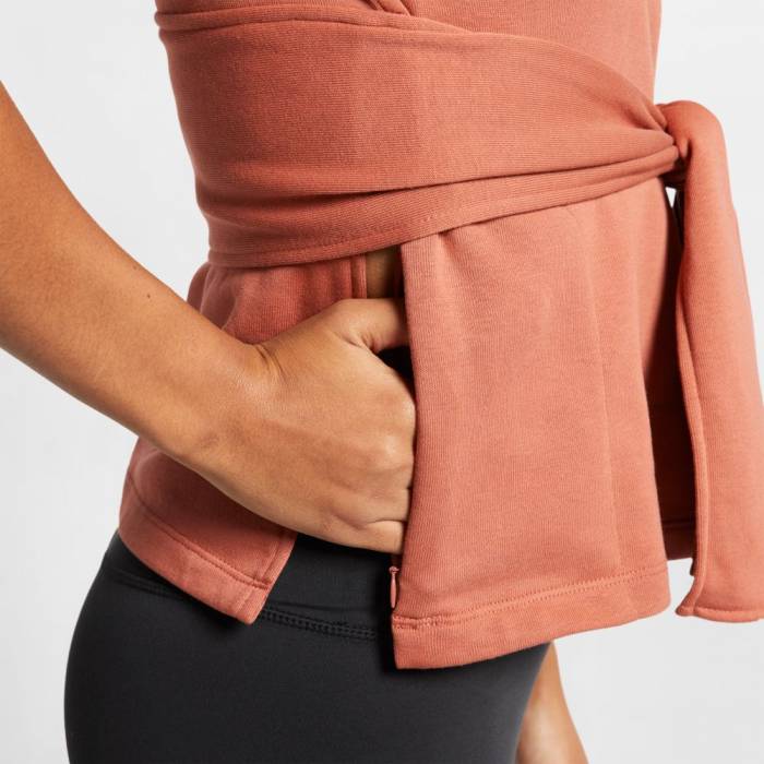 NIKE STUDIO SS WRAP TOP WOMENS WMNS