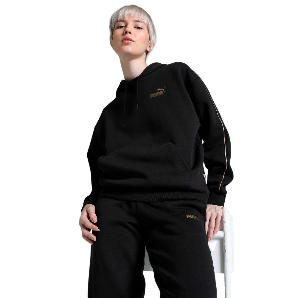PUMA ESS TAPE MINIMAL GOLD HOODIE FL