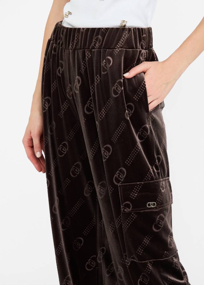 LIU JO CHENILLE JOGGING PANTS