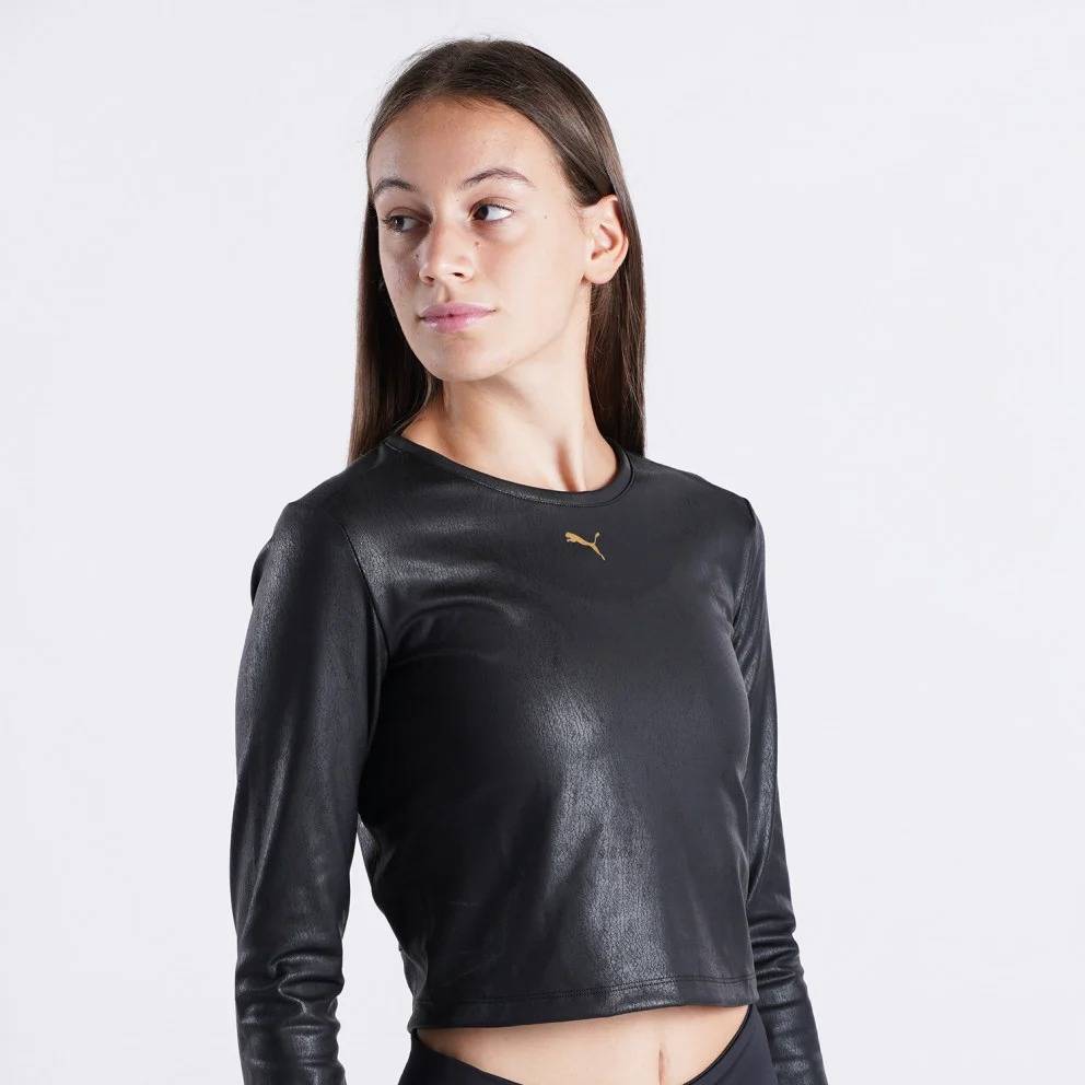PUMA WOMENS MOTO LONG SLEEVE TOP