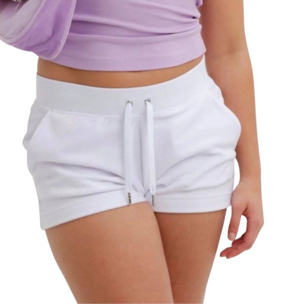 JUICY COUTURE EVE CLASSIC VELOUR TRACK SHORT