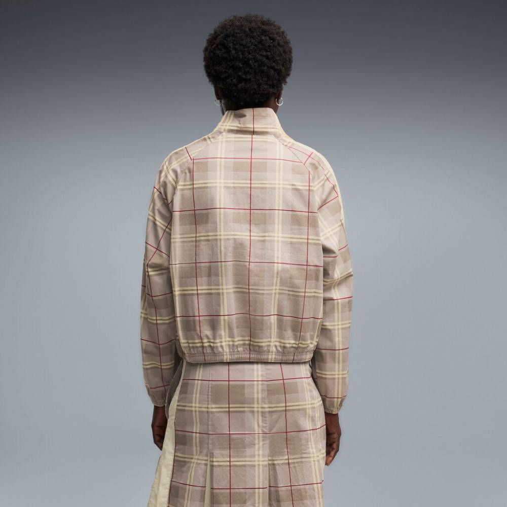 PUMA T7 RELAXED TARTAN WOVEN JACKET