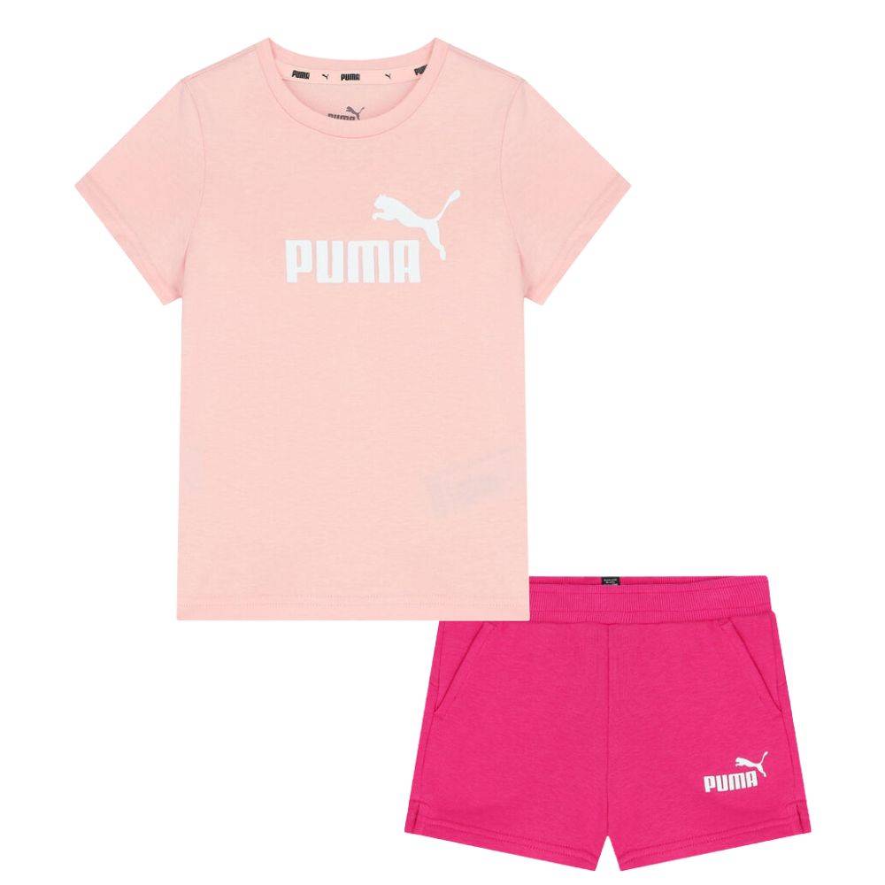 PUMA GIRLS LOGO TEE & SHORTS SET