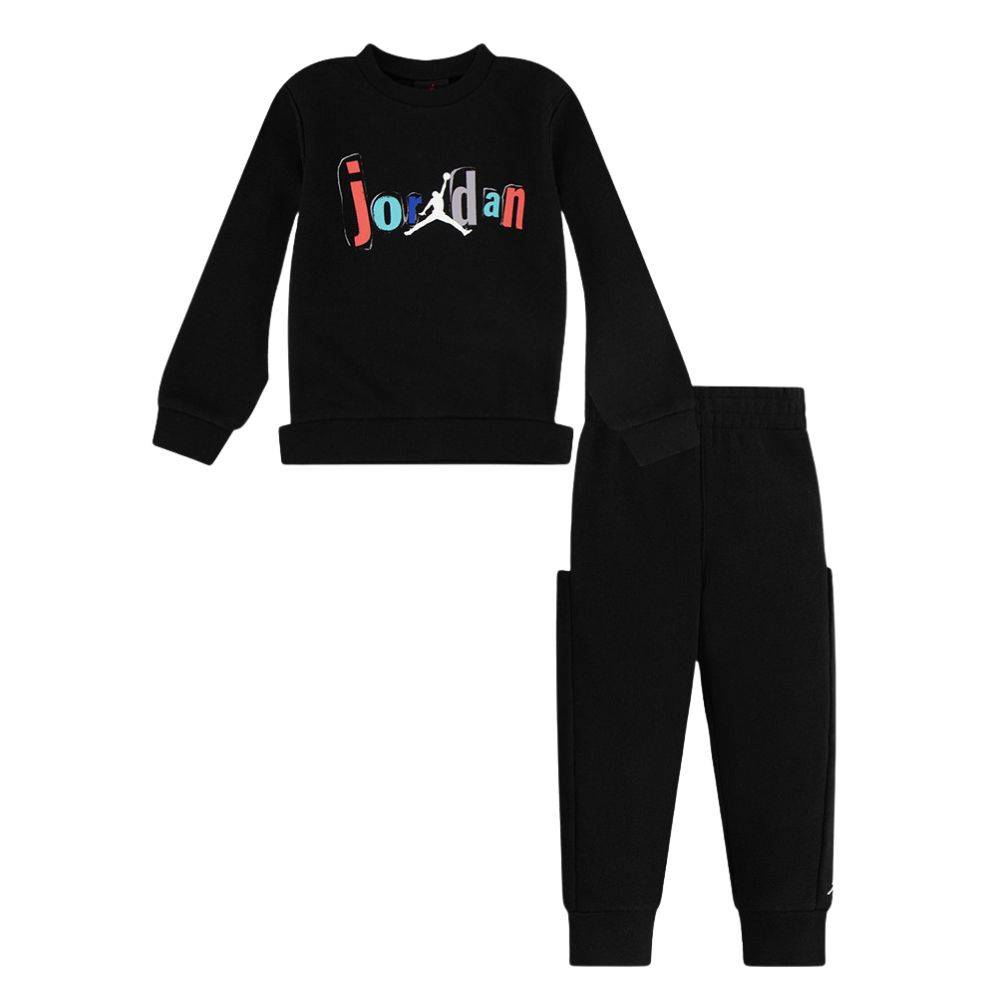 NIKE JORDAN JUMPMAN TEAM BLOCKED INFANT CREW SET
