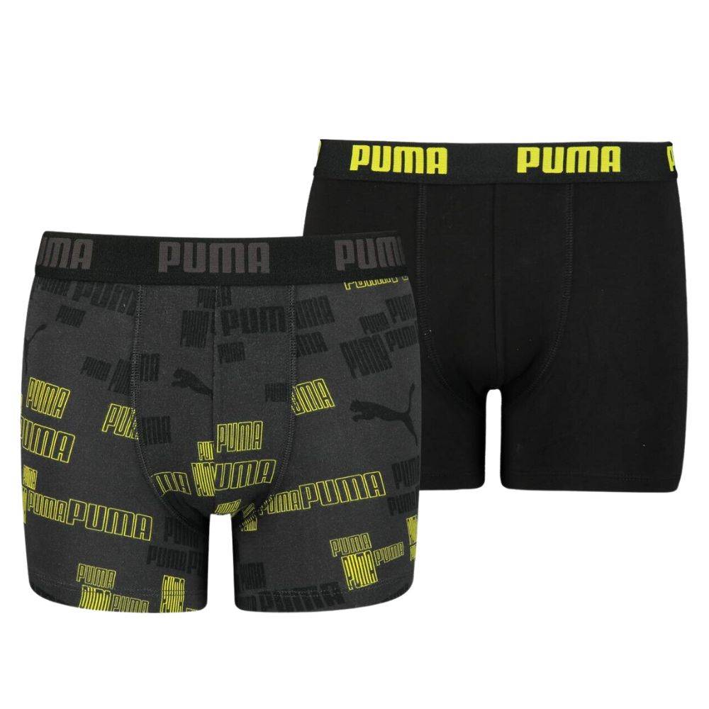 PUMA BOYS LOGO PRINT BOXER 2P