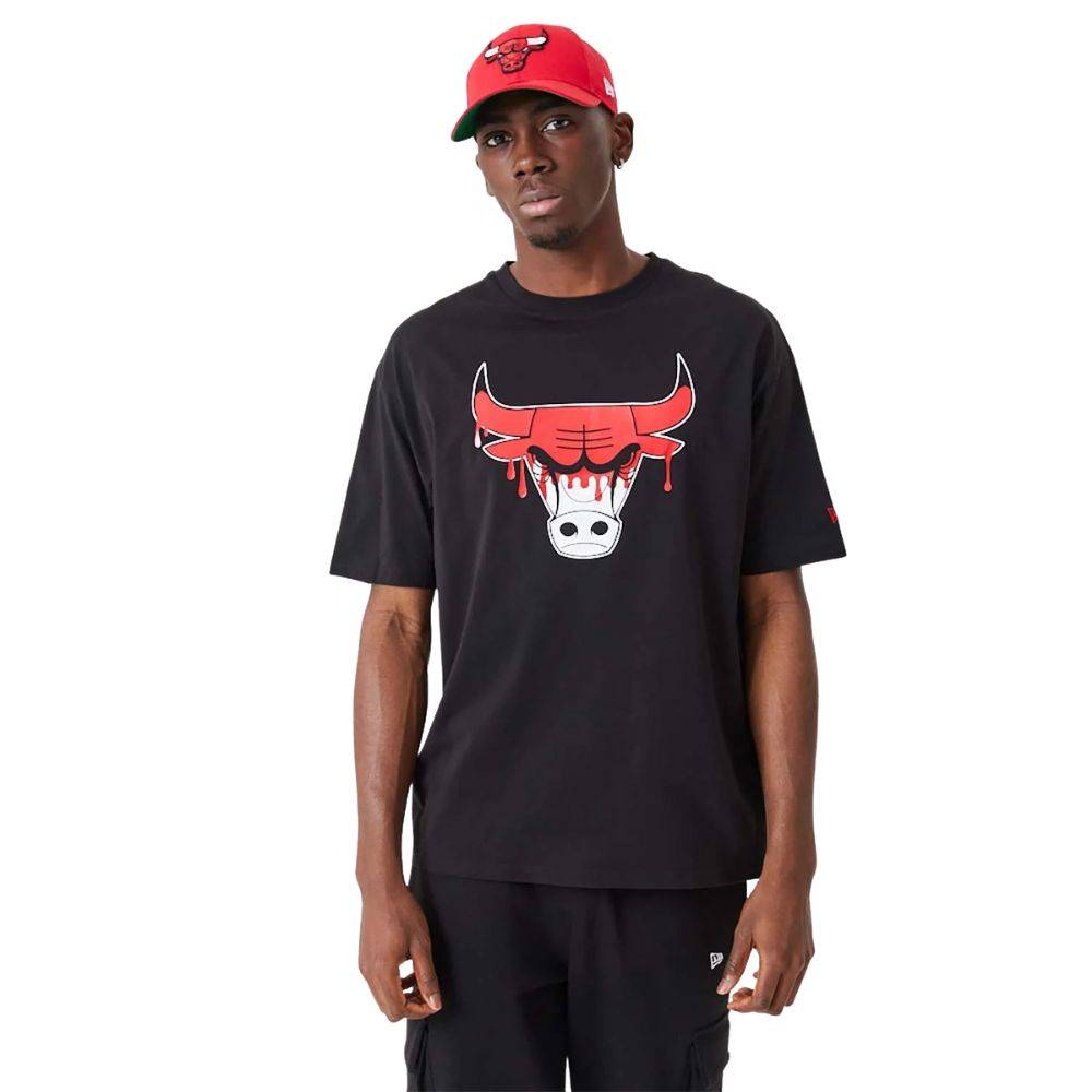 NEW ERA CHICAGO BULLS NBA DRIP LOGO TEE