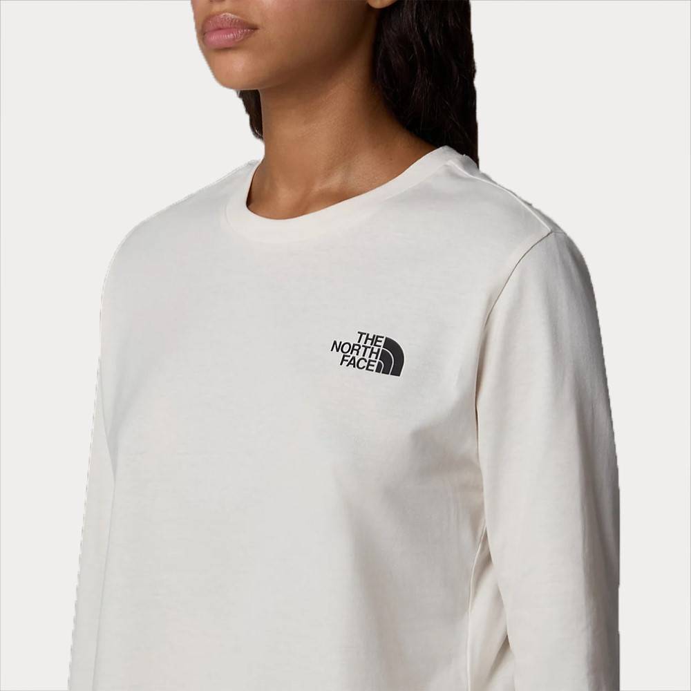 THE NORTH FACE WOMENS LONGSLEEVE SIMPLE DOME CROP TEE
