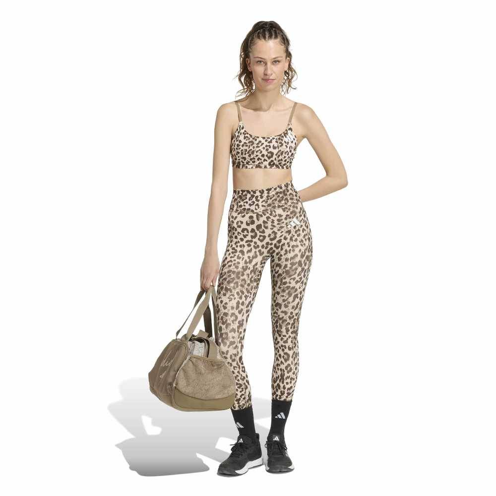 ADIDAS OPTIME ESSENTIALS 3-STRIPES LEOPARD 7/8 LEGGINGS