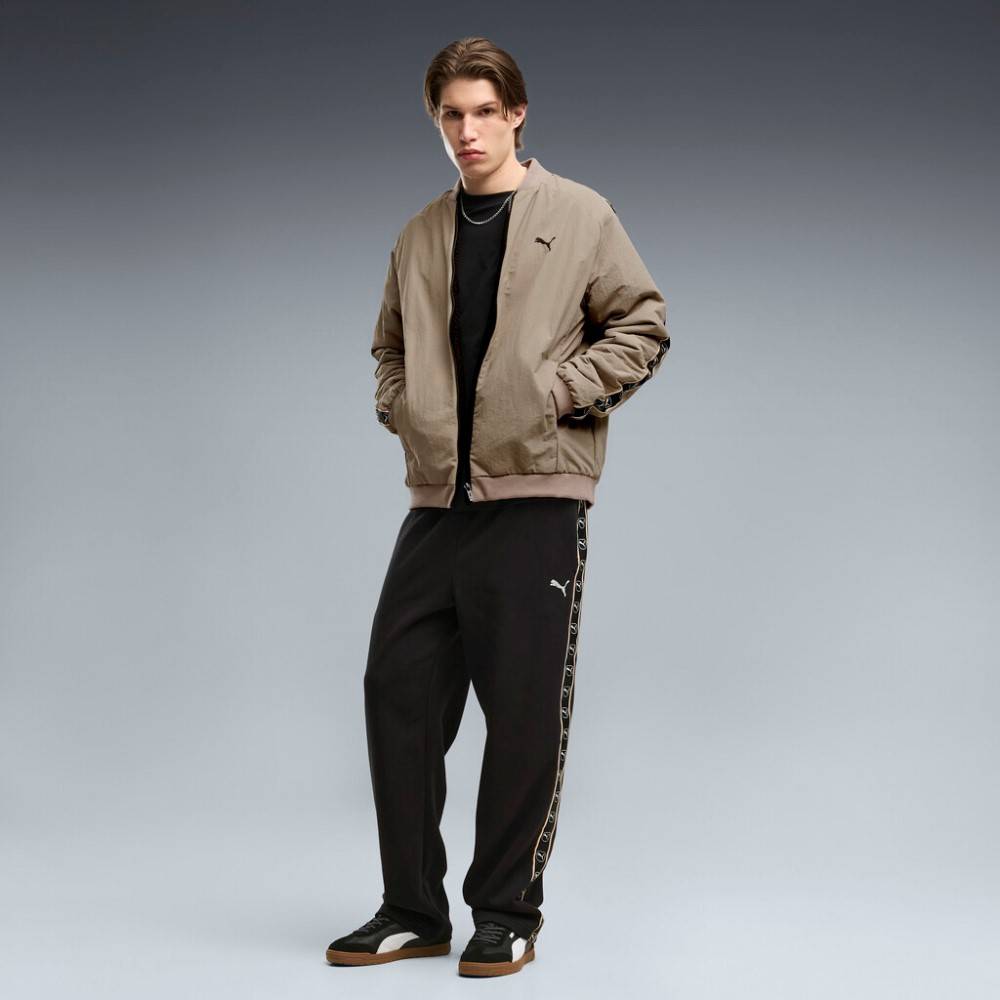 PUMA ESS ELEVATED TAPE RELAXED SWEATPANTS FL OP