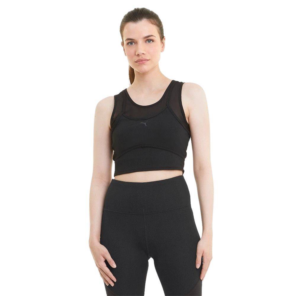 PUMA STUDIO LAYERED CROP TOP