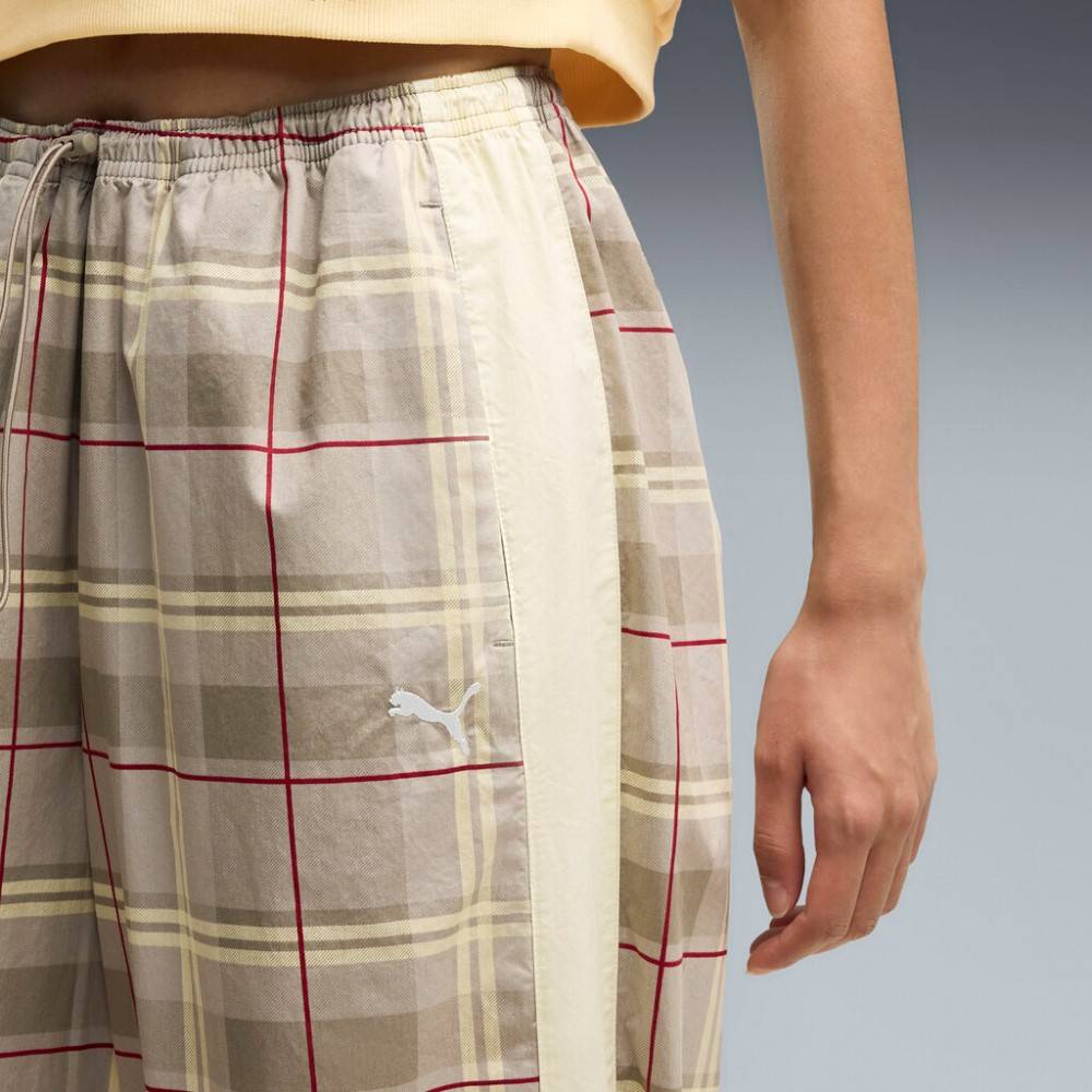 PUMA T7 RELAXED TARTAN WOVEN PANTS OP