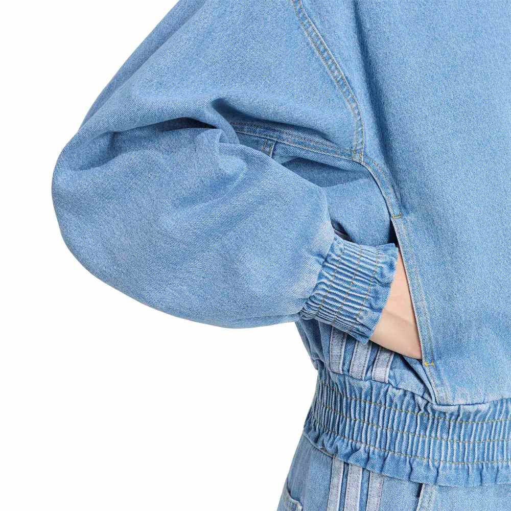 ADIDAS STADIUM WASHED DENIM LOOSE FIT JACKET