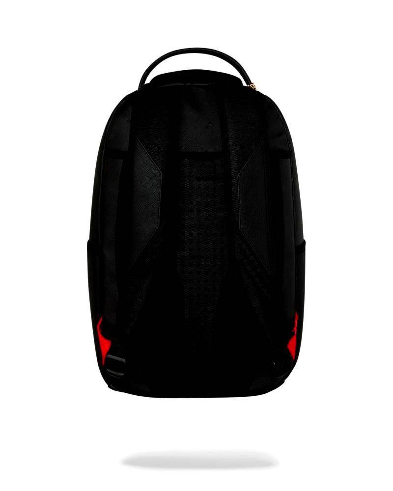 SPRAYGROUND BLACKED OUT EMBOSSED GOLD TOOTH DLXSV BACKPACK