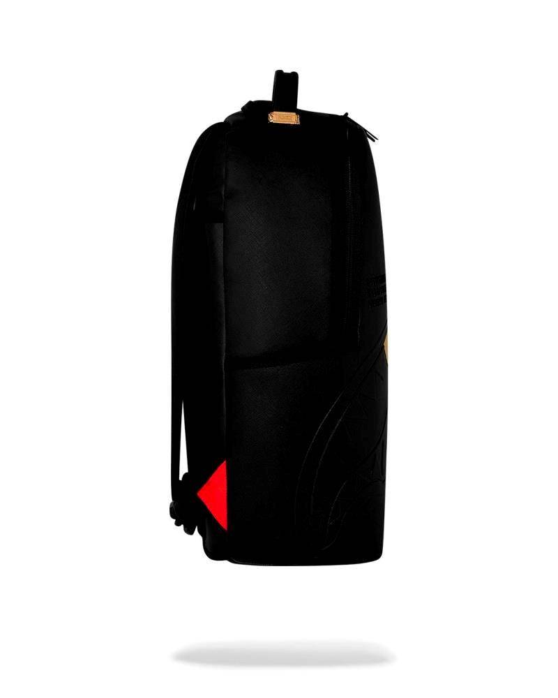SPRAYGROUND BLACKED OUT EMBOSSED GOLD TOOTH DLXSV BACKPACK